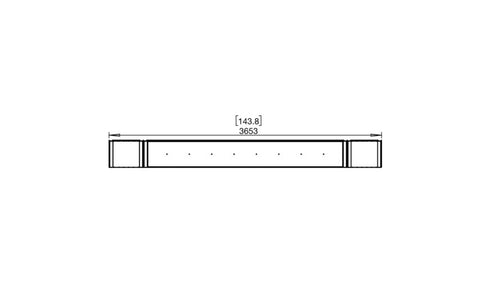 Ecosmart Fire Flex 140BY.BX2 Bay Fireplace Insert - Black Finish / Black Burner - ESF.FX.140BY.BX2.B